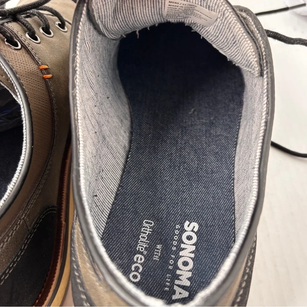 Sonoma Goods For Life Vitalize Ortholite Tie Shoes Size 11 Dark Gray Oxford